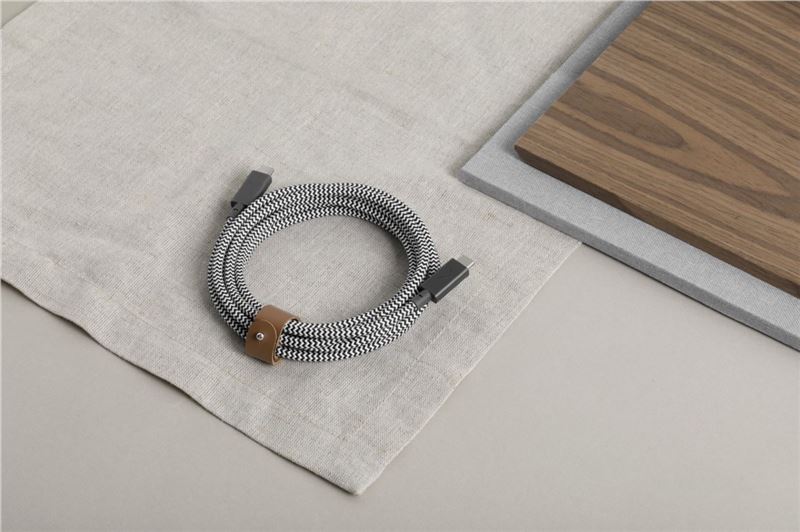 Cablu de date, Native Union, Type-C, 2.4 m, Gri (iPhone 17 Pro Max, BELT-PRO2-ZEB-NP) by www.silkase.ro